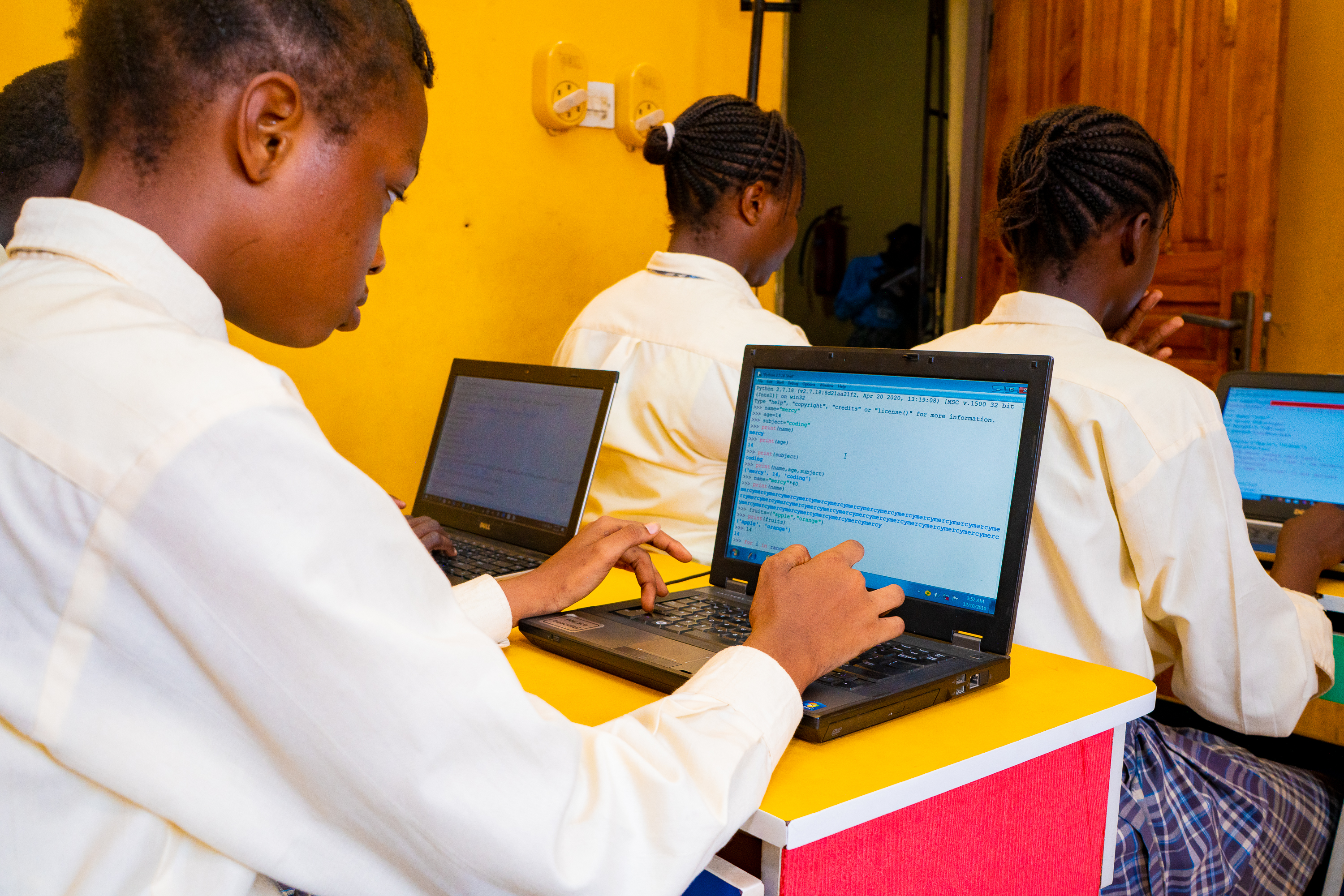 Students working on computers in the Computer Laboratory