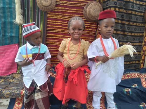 Primary pupils dressed in cultural attire during cultural day (photo 1)