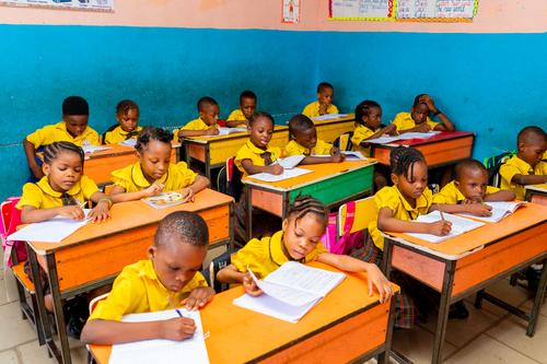 A cross-section of primary pupils in the classroom