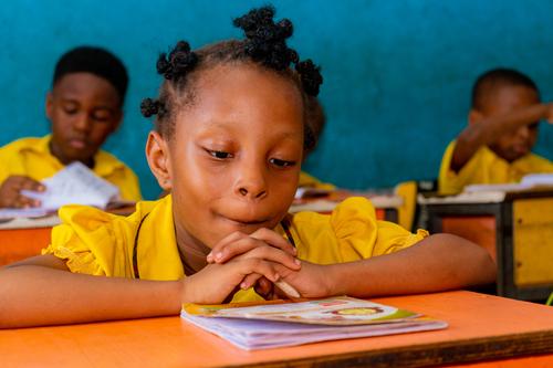 Primary pupils in the classroom