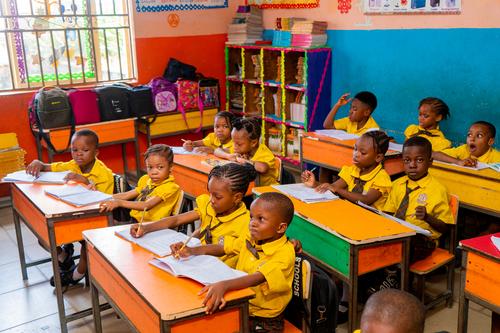 A cross-section of primary pupils in the classroom